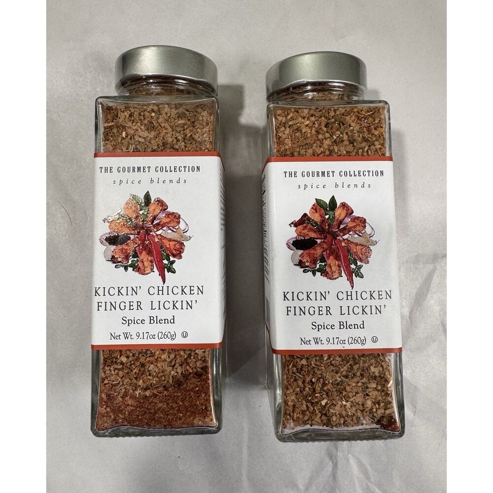 《NEW》2-PK Gourmet Collection Kickin' Chicken Finger Lickin' Spice Blends 9.17oz